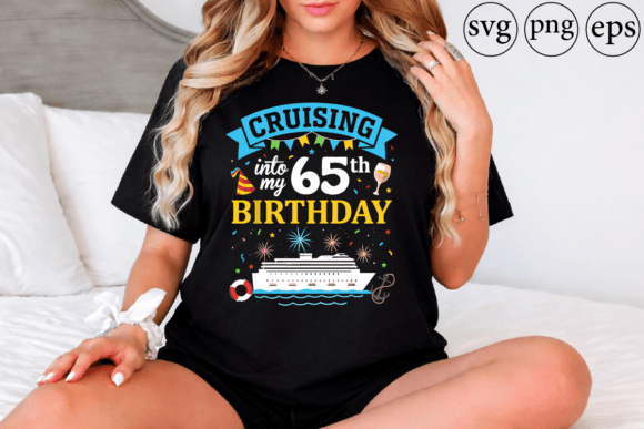 A Festive 65th Birthday Cruise Design for Website Graphics