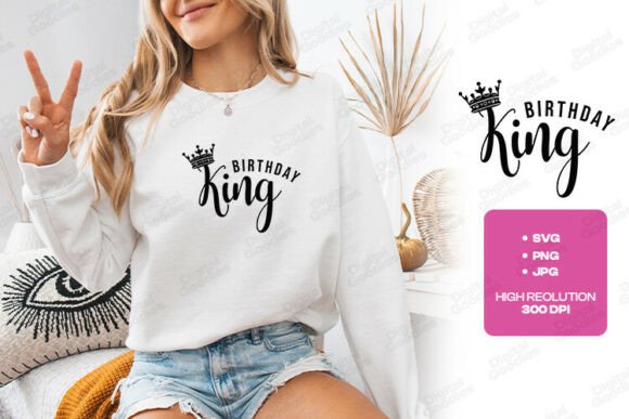 A Review of Birthday King Crown Party Graphics for T-Shirt Designs