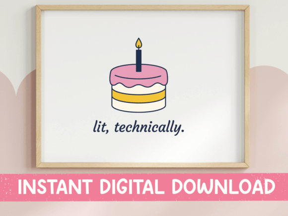 A Review of Lit Technically Birthday Cake Print for Graphics and T-Shirt Designs