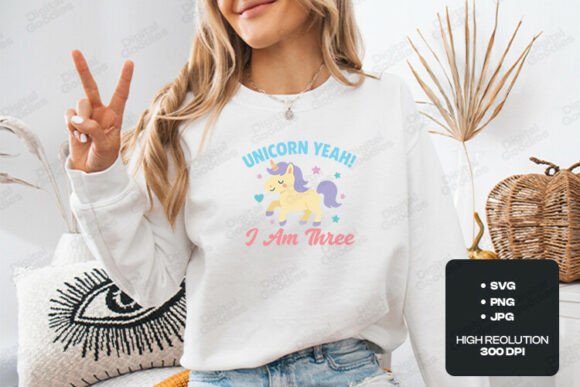 Crafting Magic: Unicorn Birthday Graphics for T-Shirt Designs