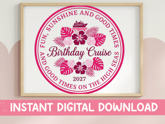 Evaluating a Birthday Cruise Graphic for Branding & Packaging