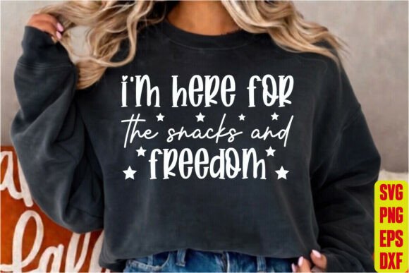 Evaluating I'm Here for the Snacks and Freedom Graphics for Product Creation