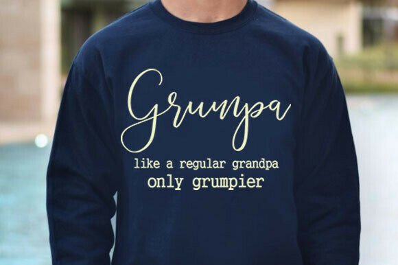 Grandpa's Birthday T-Shirt Graphic for Gift Designs