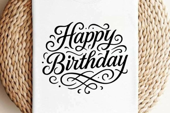 Happy Birthday SVG & PNG Graphics for T-Shirt Designs