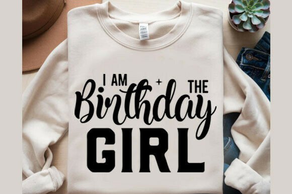 I Am the Birthday Girl Svg Graphics for T-Shirt Designs