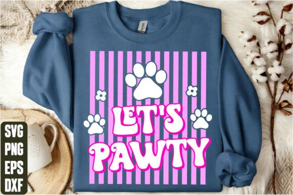 Let's Pawty: A Graphic Design Asset Built for Real T-Shirt Designs