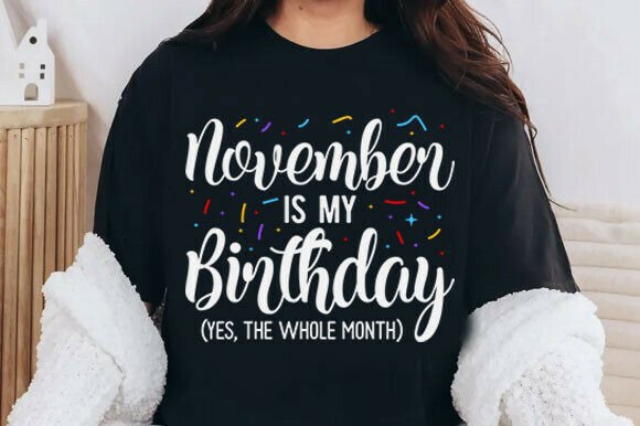 Reviewing November is My Birthday Svg Graphics for Content Publishing